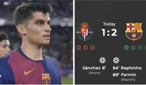 Gerard Martin 8, Pau Victor 5: Rating Barcelona players in Valladolid win