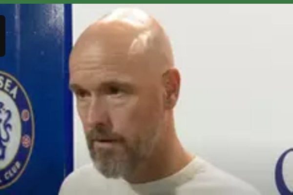 Erik ten Hag visibly stunned and ‘hurt’ as reporter asks ‘disgusting’ question after Bayer Leverkusen’s defeat to Chelsea