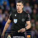 🚨| 𝐁𝐑𝐄𝐀𝐊𝐈𝐍𝐆: Cesár Soto Grado will referee the El Clàsico between Real Madrid and Barcelona on Sunday.   — Barcelona with Soto Grado: 14 matches – 5 losses   — With Madrid: 22 matches – 2 losses