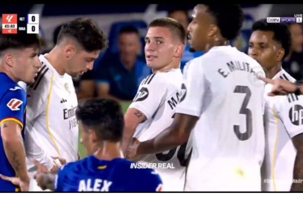 Tension at Real Madrid: 18-Year-Old Mastantuono Challenges Alaba Over Free Kick vs Getafe